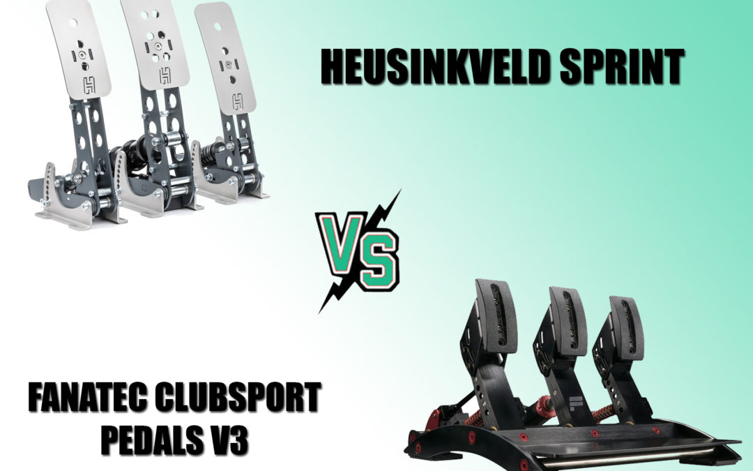 Notre test et avis objectifs des deux pédaliers heusinkveld sprint ou fanatec clubsport pedals v3 pour le sim racing