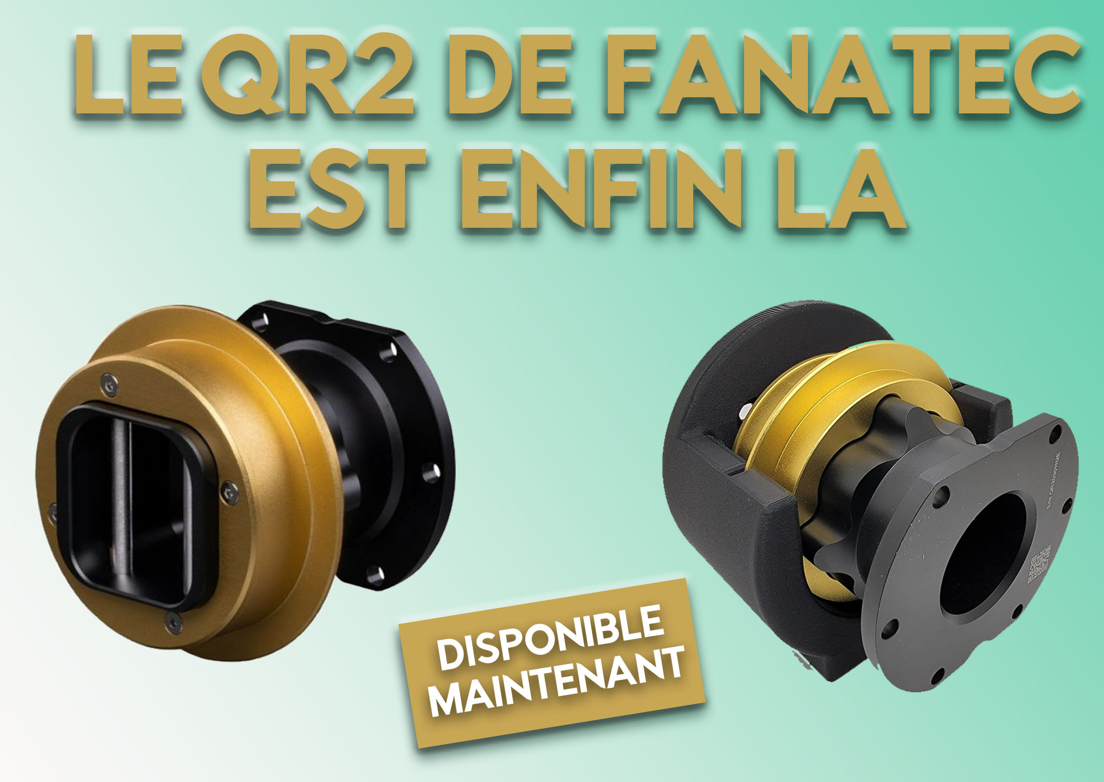 Le QR2 Lite, Standard et pro de Fanatec pour le Sim Racing est disponible