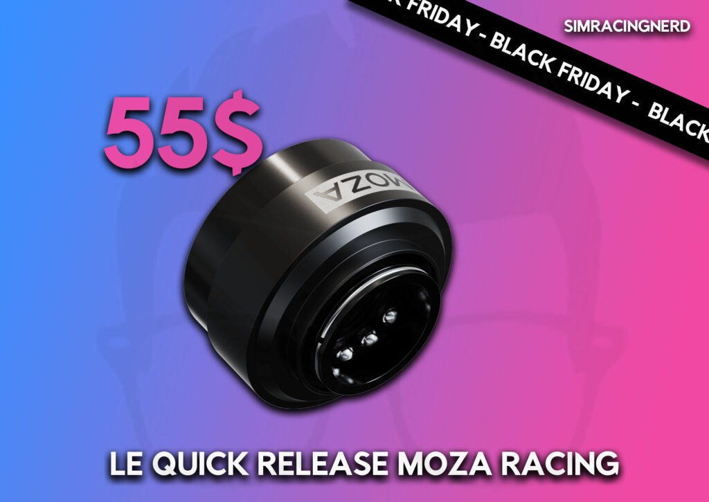 Le Quick Release de Moza Racing en promotion pour le Black Friday