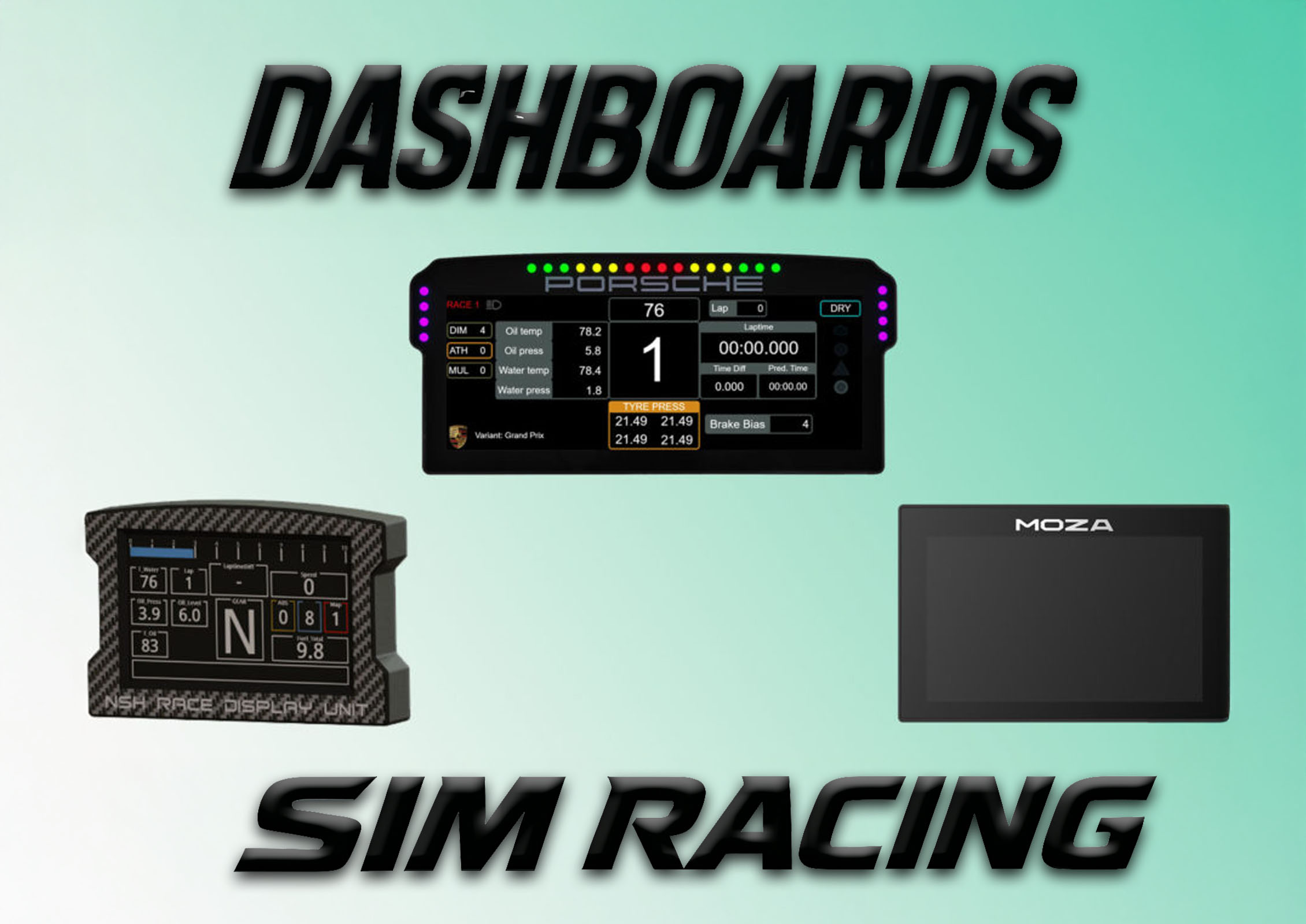 Les meilleurs tableaux de bords pour le Sim Racing
