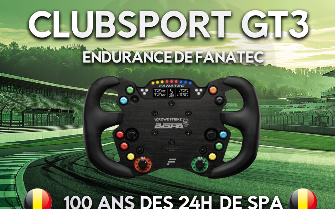 La roue clubsport GT3 de Fanatec dévoilée pour le centenaire des 24H de SPA