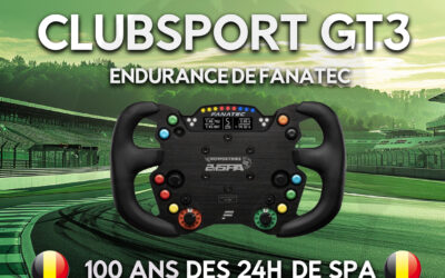 Fanatec et les 24h de Spa : Découvrez la roue ClubSport GT3 Endurance en édition limitée