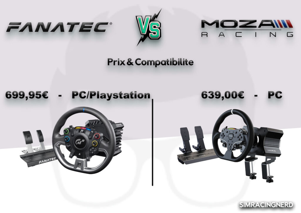 Fanatec VS Moza quelle marque choisir