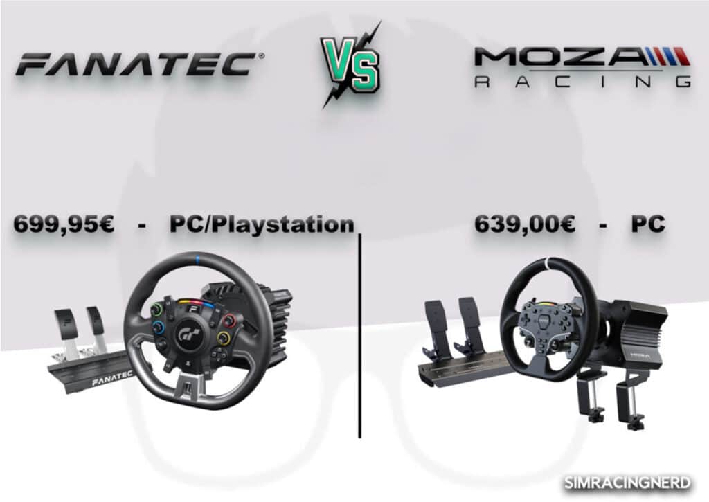 Fanatec VS Moza which brand to choose