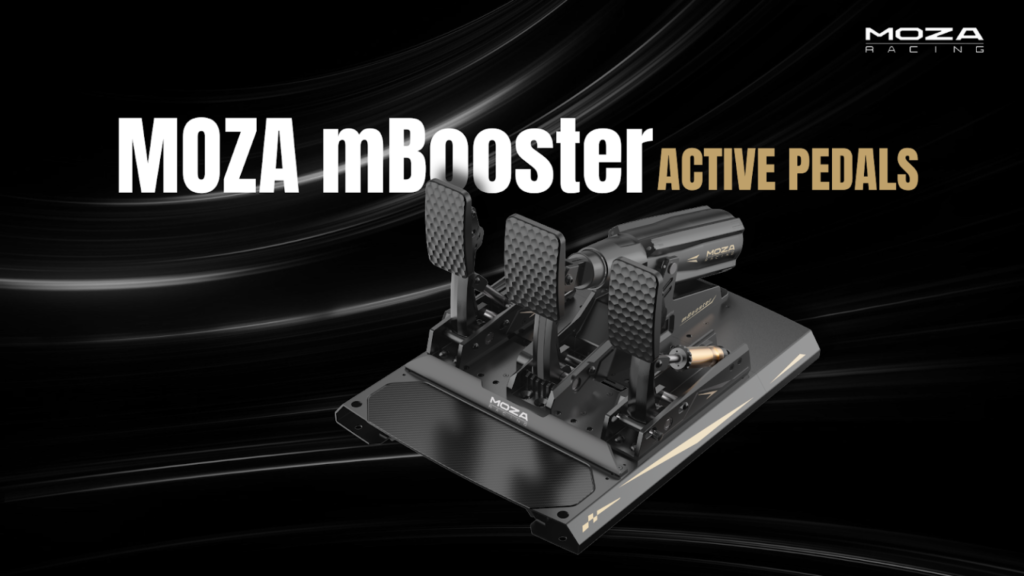 le moza mbooster active pedals pour le sim racing