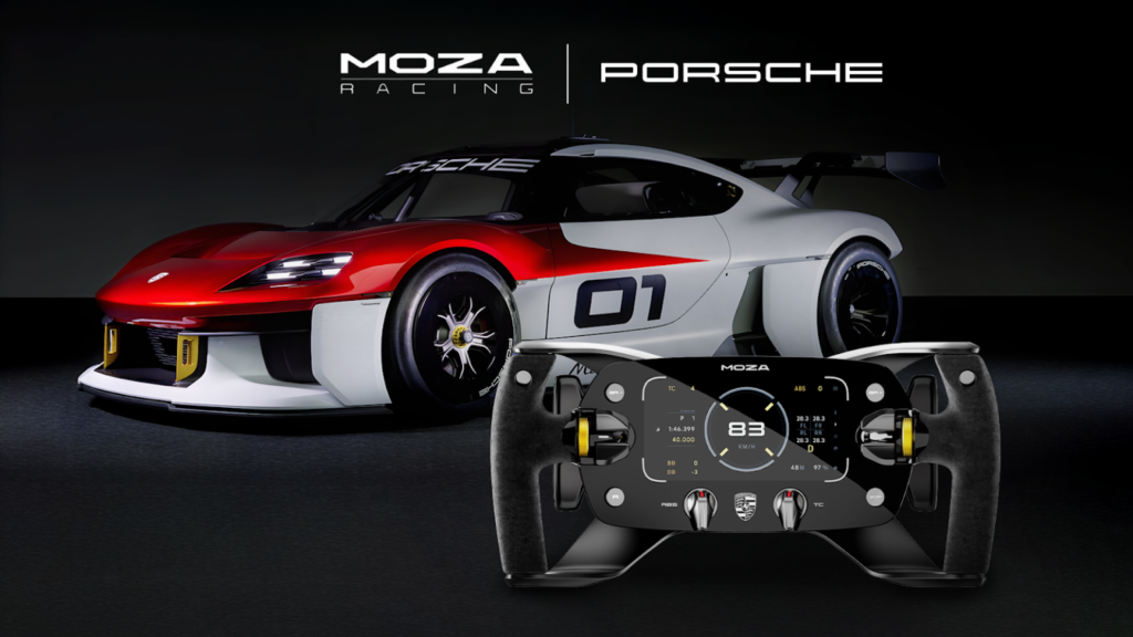 le volant porshe de moza pour le sim racing