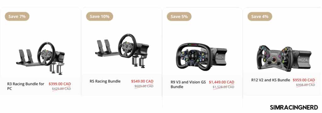 Promo Black Friday Moza 2025 Bundle sim Racing