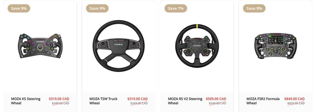Promo Black Friday Moza 2025 Steering Wheel sim Racing