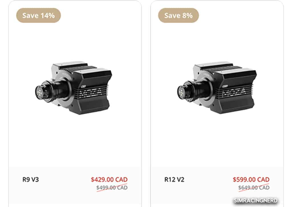 Promo Black Friday Moza 2025 Wheelbase sim Racing