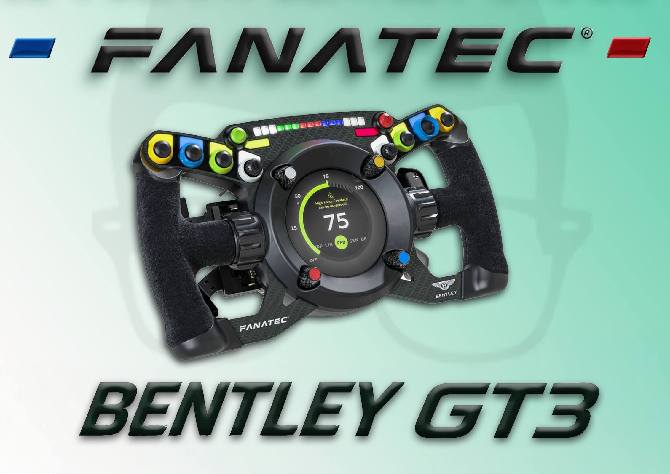 Le volant Fanatec Bentley GT3 pour le sim racing