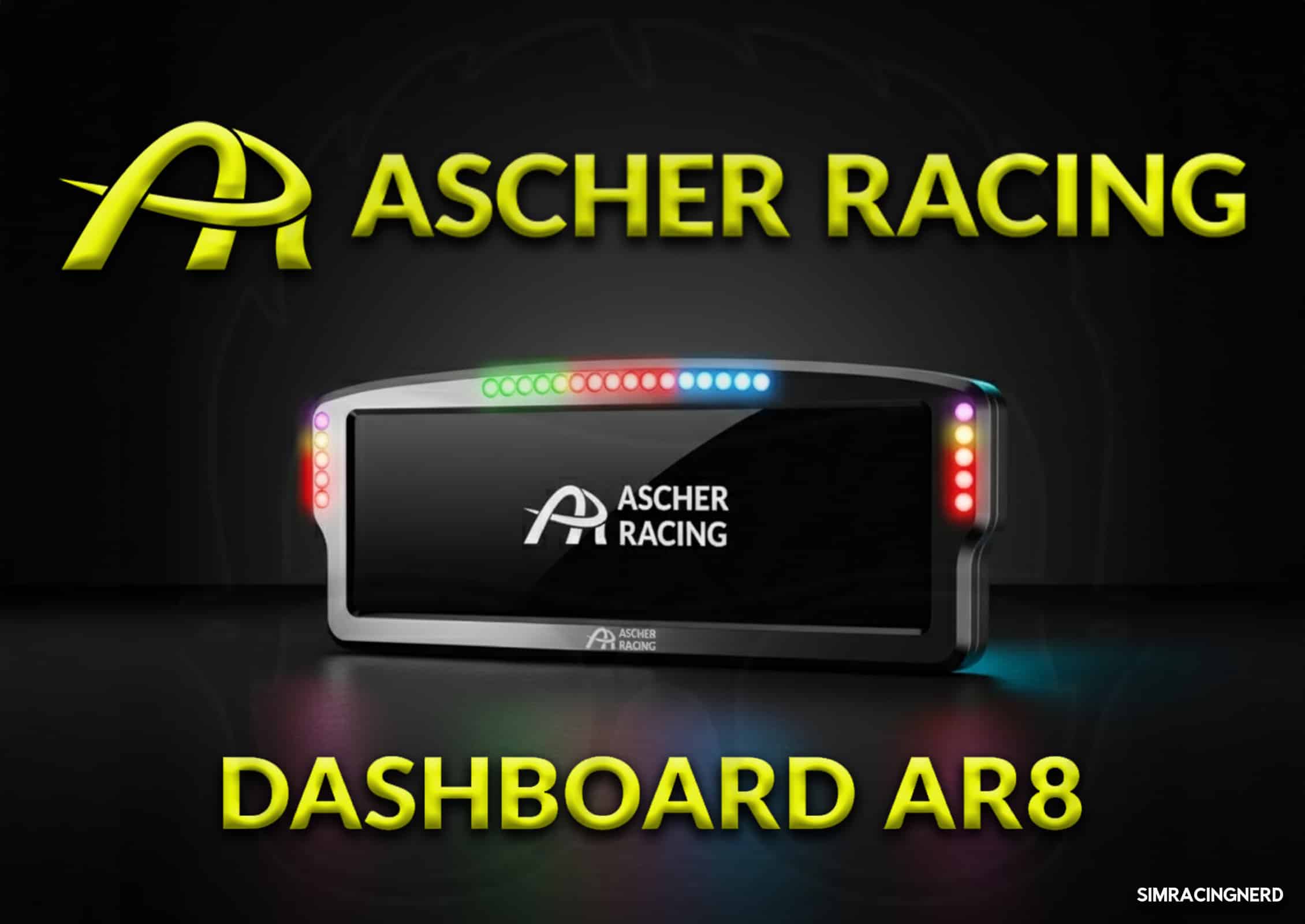 Ascher Racing AR8 Dashboard sim racing Ascher Racing AR8 Dashboard sim racing