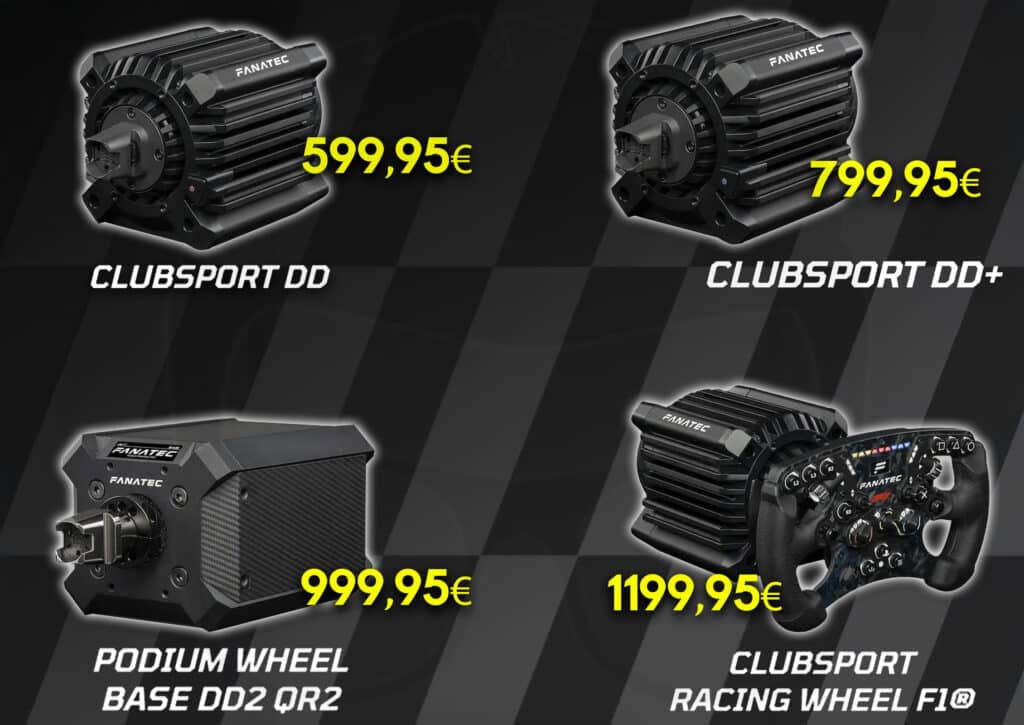 Black Friday 2025 Promo Fanatec WheelBase Sim racing