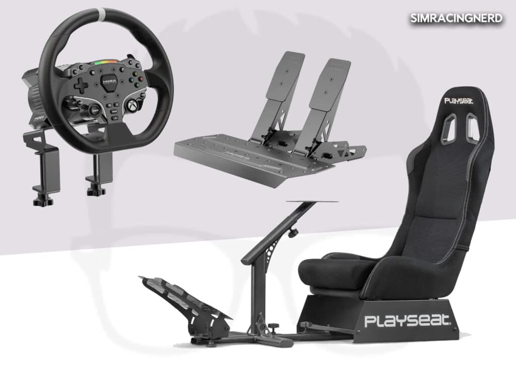 Setup sim racing xbox series x/s entrée de gamme Moza