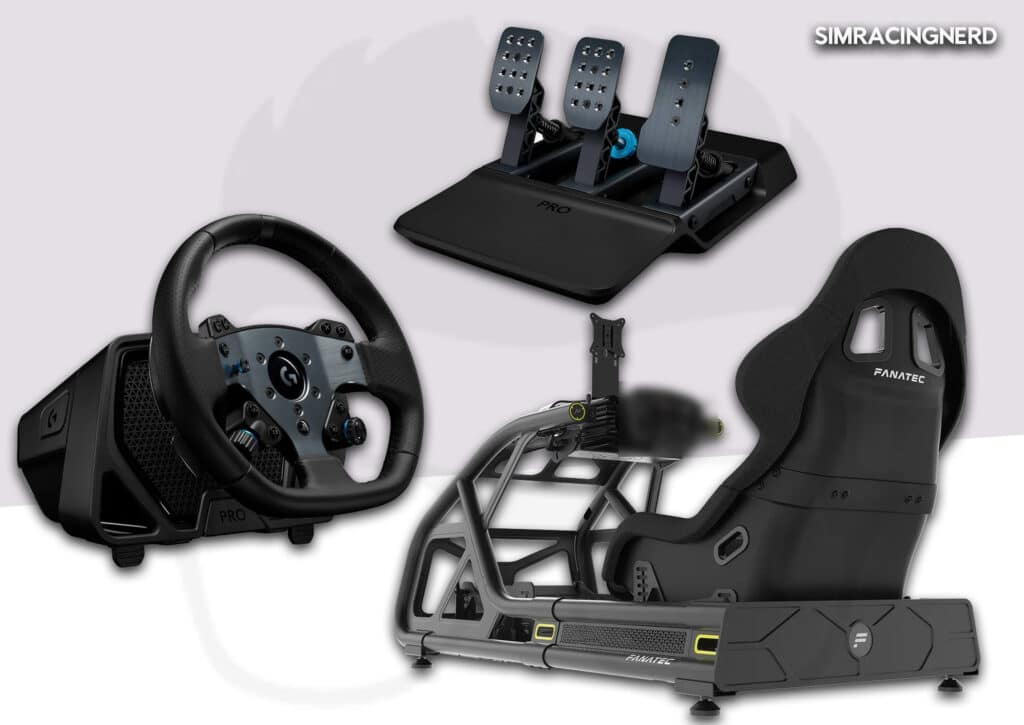 Setup sim racing xbox series x/s milieu de gamme Logitech