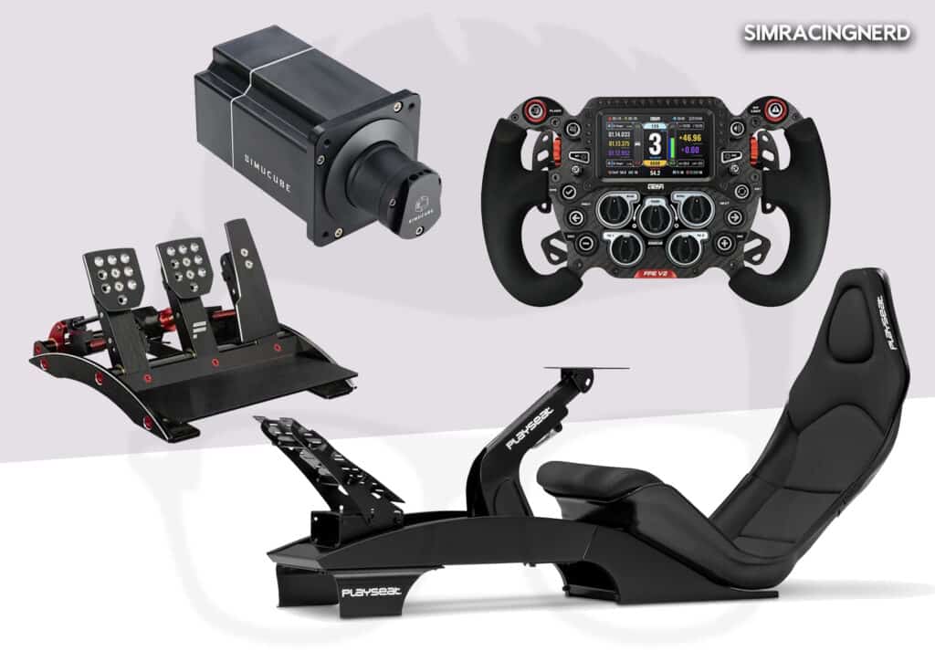 Setup F1 sim racing haut de gamme