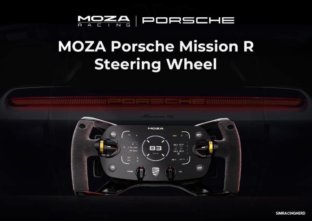 Moza porshe Mission R Steering wheel sim Racing