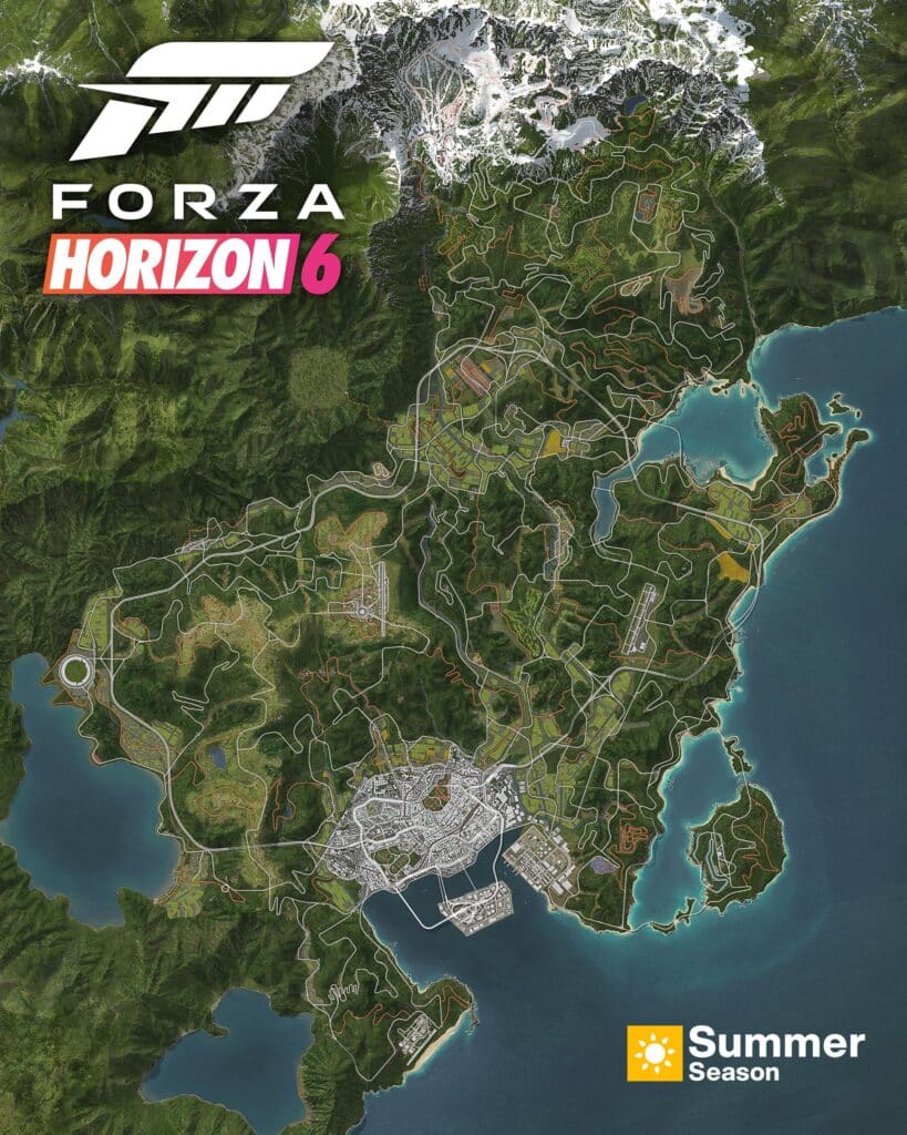 Forza Horizon 6 : carte complète au Japon enfin dévoilée (2026) - Sim ...