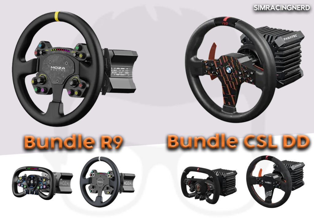 Bundle R9 Vs Bundle CSL DD Sim racing