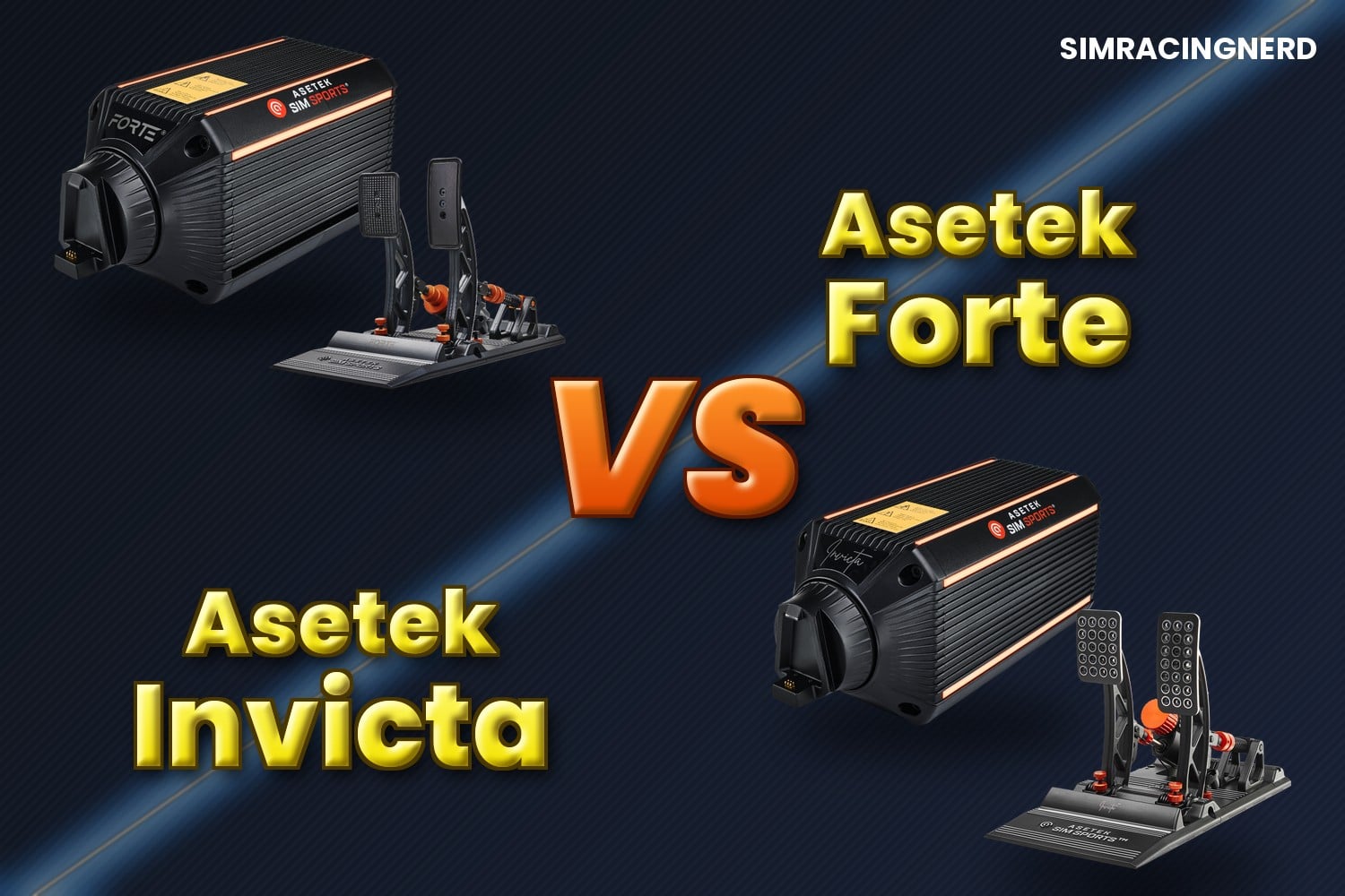 Asetek Forte vs Asetek Invicta : bases Direct Drive et pédaliers pour le sim racing