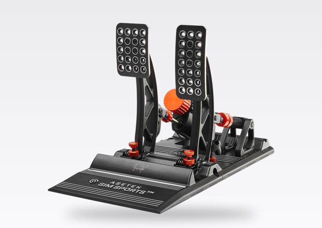 Pédalier hydraulique Asetek Invicta T.H.O.R.P. II pour le sim racing