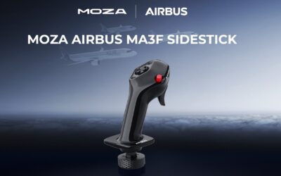 MOZA MA3F disponible : le sidestick Airbus à 89 €, et le Mustang GTD